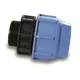 PE prehod z navojem 63-2\ M MODRO TESNILO PN16