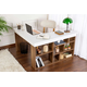 HANAH HOME Radni sto Vesper Venezia Walnut White