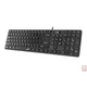 GENIUS SlimStar 126, wired multimedia keyboard, USB, US layout, black