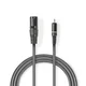 NEDIS COTH15205GY30 Unbalanced Audio Cable XLR 3-Pin muski na RCA muski, 3m, PVC, Dark Grey