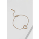 Calvin Klein Nežna bronasta zapestnica s srčkom Minimalist Hearts 35000389