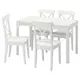 EKEDALEN / INGOLF Sto i 4 stolice, bela/bela, 80/120 cmPrikaži specifikacije mera