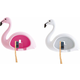 Generic Cute Flamingo stensko držalo za zobno ščetko za kopalnico s tušem, 2 paketa (roza + bela), (21126293)
