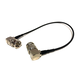 Infinitek L-1.5C2VS upogljiv kabel SDI 2,9mm BNC-BNC 0,3m, BLK, pravokoten