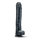 Jet Dark Steel Carbon Metallic Dildo, PVC, 30cm/14, Crni