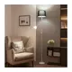 Brilagi - Podna lampa CERIA 1xE27/100W/230V + 1xE14/25W bela/crna