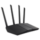 ASUS RT-AX57, Wi-Fi 6 (802.11ax), Dvofrekvencijski (2,4 GHz / 5 GHz), Ethernet LAN veza, Crno, Stolni usmjerivač