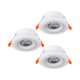 Eglo 900913 - SET 3x LED Ugradbena svjetiljka CALONGE 3xLED/4,8W/230V bijela