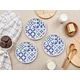 Hermia Set dezertnih tanjira, 6 komada, Plavi