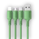 Infostyle Polnilni in podatkovni kabel Nora L Zelena