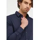 Sisley Srajca 5CNX5QL19 Mornarsko modra Slim Fit