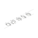 Paulmann 94420 - SET 5xLED/4,5W Lestenec na vrvici MAC 230V mat krom