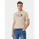 TOMMY HILFIGER Majica BRAND LOVE bež/mornarska/rdeča/bela