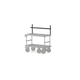 Expansion Mounting Bracket Kit for Boulder Camera Cart XL - Black