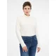 Cream womens long-sleeved T-shirt ORSAY - Womens