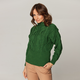 Ženski volneni pulover zelene barve 14750