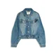 Bershka Prehodna jakna moder denim