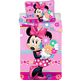Jerry Fabrics posteljnina Minnie Bows and Flowers, Minnie Bows s cvetjem