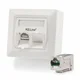 KELine nadometna vtičnica 2x Cat.6A RJ45 FTP 601140-AP + KEJ-C6A-S-HD(2)