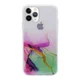 Maska Water Spark za iPhone 11 Pro transparent, Roze-zelena