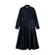 TOMMY HILFIGER Dolga srajca temno modra