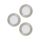 Eglo 98632 - KOMPLET 3x LED ugradnih svetiljki FUEVA 3xLED/5W/230V