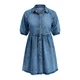 Imily Bela Obleka moder denim
