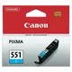 Cartridge Canon CLI-551C cyan, MG5450/MG6350/8250/IP7250