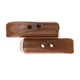 Gumb - komplet 3 kosov - 50x15 mm - rjav