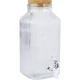 Cosy & Trendy Dozator za pijačo Raya s pipico, plutovinast zamašek, prozoren, prostornina: 3,35 l