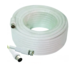 Gembird KABL-COAX-RG6/15 Koaksialni kabl RG6 konektor F-male/IEC, 6.5mm, 15m, Beli, (X553)