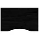 Vidaxl Mizna plošča temno rjava 80x60x2,5 cm trdna hrastovina