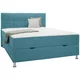 Mömax Postelja Boxspring Oviedo, Turkizna, 160x200