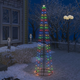Stožasto božićno drvce sa 136 šarenih LED žarulja 70 x 240 cm
