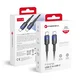 FORCELL USB-C–USB-C kabel Forcell F-Energy QC4.0 PD 5A 100 W Gradient, 1 m, C357, črn, 0INT