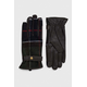 Rokavice s primesjo volne Barbour zelena barva
