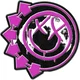 Blink-182 Pink Neon Six Arrows Smile Iron-On Patch