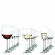 Zgodno pakiranje 18 komada naočale na crveno bijelo vino vino/šampanjac Vivendi Premium Nachtmann