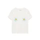 Pull&Bear Majica svetlo modra / temno rumena / off-bela