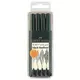 Flomasteri Art Pen PITT set 4 [XS -S - F - M] crna (Faber)