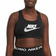 Sportski grudnjak Nike Medium-Support Graphic Sports Bra W - black/white/particle grey