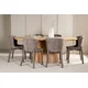 Venture Design Jedilna miza in komplet stolov Stjärnö miza in 6 stolov Astoria 200x90 cm rjava