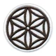 shumee Našitek rozete Highlander - Folk - belo ozadje - magnetna podlaga - vezen našitek/značka/emblem