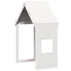 Vidaxl Streha za otroško posteljo bela 55x99x139,5 cm trdna borovina