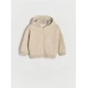 Reserved - Pulover s kapuco - beige