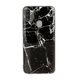 Modni ovitek Marble za Samsung Galaxy A11 - črn
