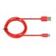 iBOX IBO USB 2.0 kabel Tip C, 2A, 1m, rdeč