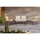 Venture Design Sedežna garnitura 2 fotelja, kavč, miza 95x50x45 cm, črna