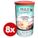 FALCO MAX Deluxe konzerve za odrasle pse, 3/4 piletina s jetrima, 8x 1200 g