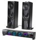 AUDIOCORE računalniški zvočniki ac955 (3wx2 soundbar, led, usb 5v, linijski vhod)
